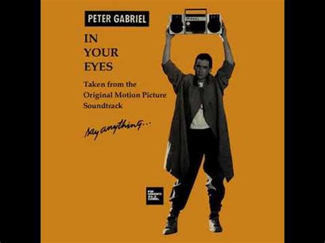 The Meaning of In Your Eyes. Peter Gabriel’s “In Your Eyes” is an African-inspired love song. Gabriel later told Rolling Stone the song was partially “based on this African idea of having an ambiguous love song that can be human love, man to woman, or man to God.”. The verses of the song delve into the issues of a stressful relationship.